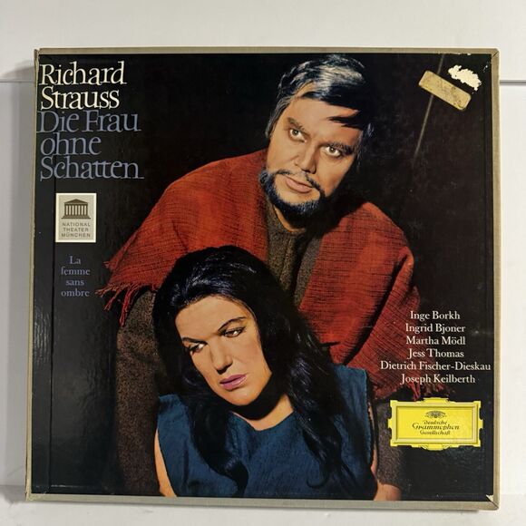 4 LP LINEN BOX DGG TULIP Strauss FRAU OHNE SCHATTEN Alle Hersteller 138 911/14 - Picture 1 of 11